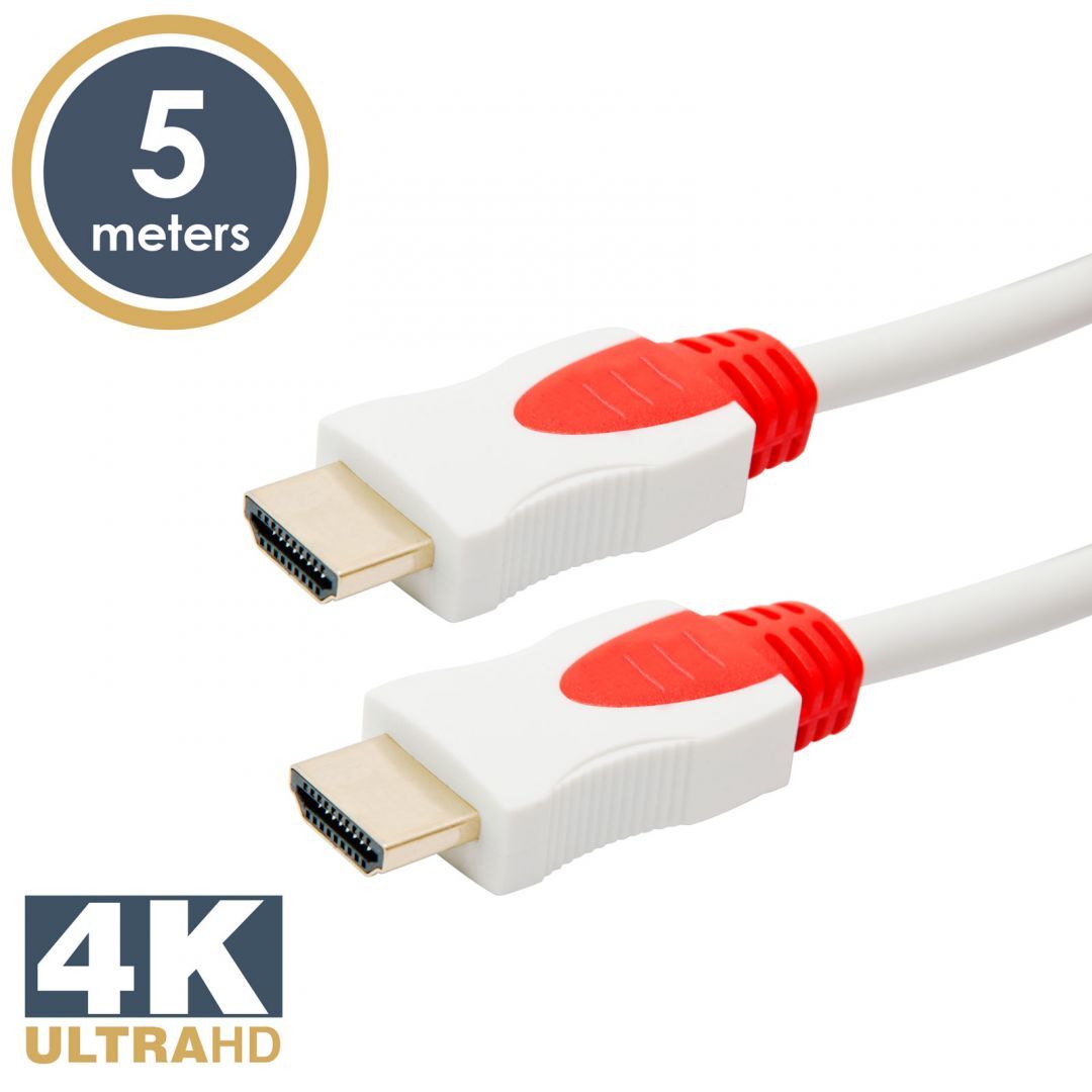 Delight Jelk&aacute;bel HDMI-HDMI 2.0 3D aranyozott  Am/Am 5m White