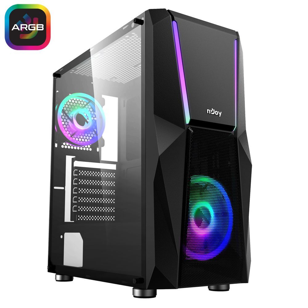 Njoy Fort Tempered Glass Black Njoy Fort Tempered Glass Black
