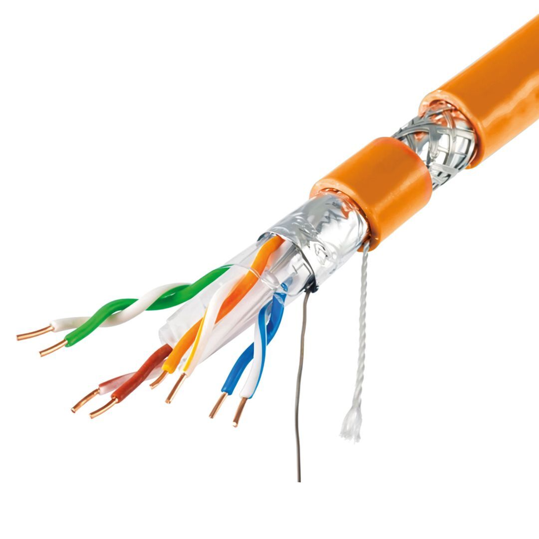 Delight CAT6A S-FTP Installation Cable 500m Orange Delight CAT6A S-FTP Installation Cable 500m Orange
